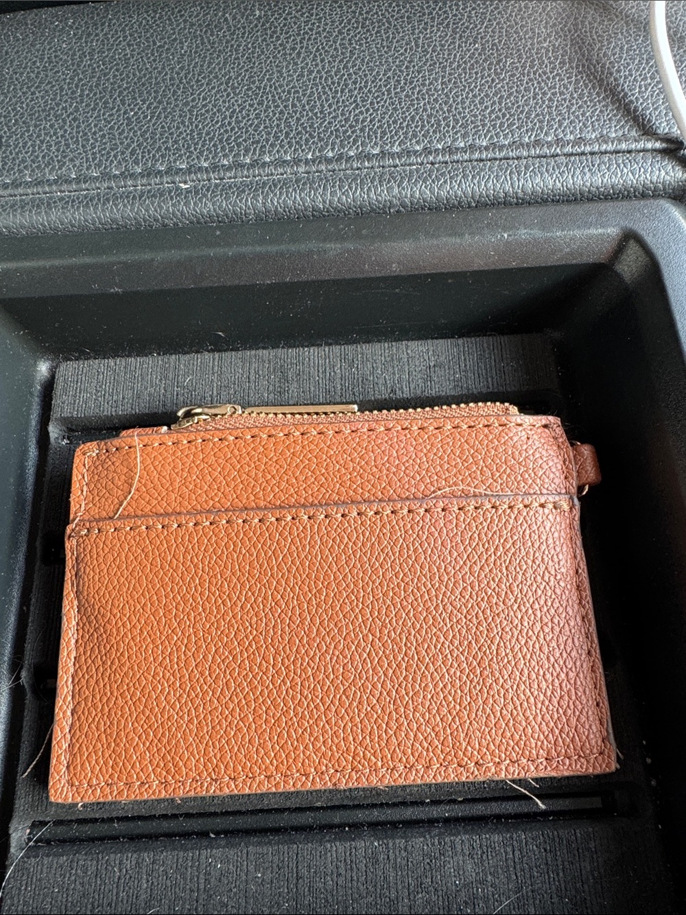 Anne Klein Brown Card Wallet with Gold AK Logo - Picture 2 of 7